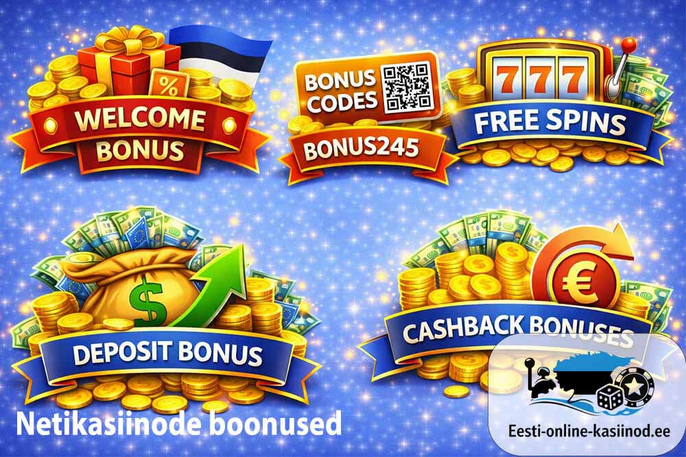 Boonused Eesti netikasiinodes