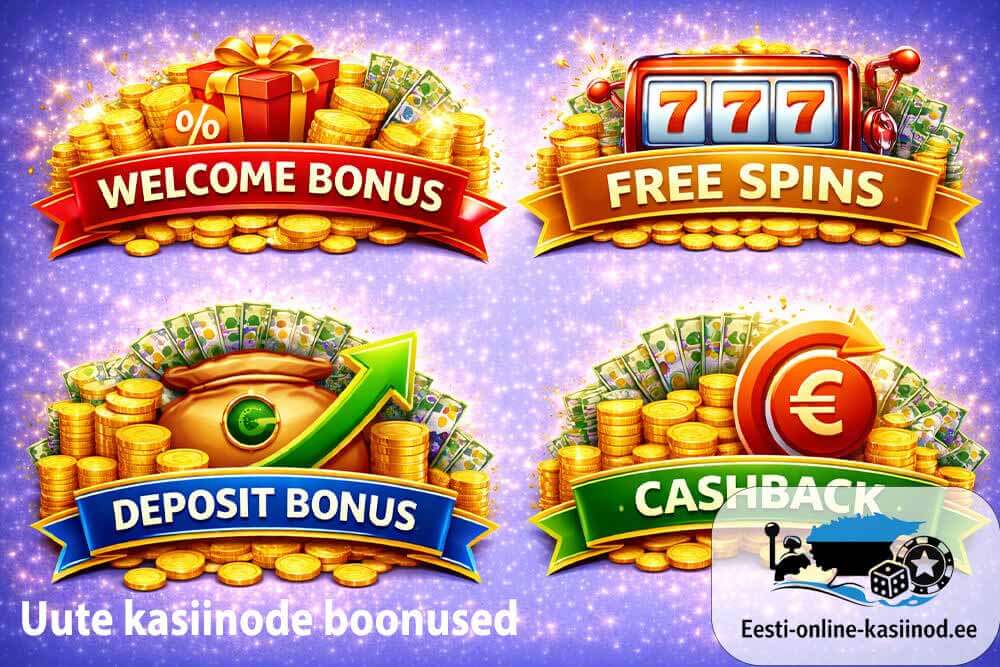 Uute boonuste erinevad tüübid